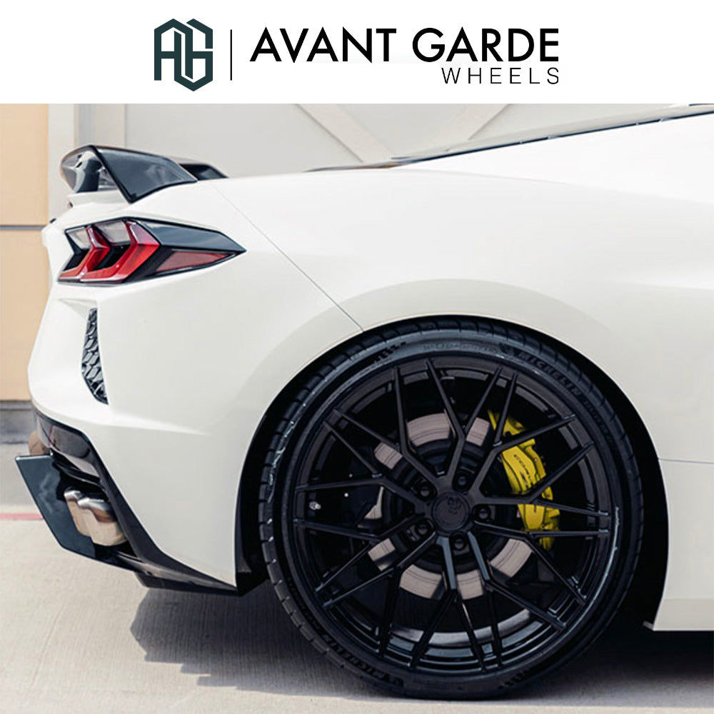 シボレー コルベット C8(Chevrolet Corvette)用 アバンギャルド M520R グロスブラック 19x8.5J フロント 20x11J リア ホイール4本セット Avant Garde M520R Gloss Black 19x8.5J Front 20x11J Rear for Chevrolet Corvette C8 (送料無料)