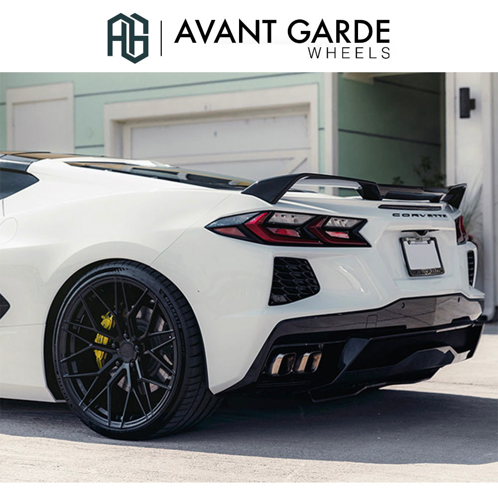 シボレー コルベット C8(Chevrolet Corvette)用 アバンギャルド M520R グロスブラック 19x8.5J フロント 20x11J リア ホイール4本セット Avant Garde M520R Gloss Black 19x8.5J Front 20x11J Rear for Chevrolet Corvette C8 (送料無料)