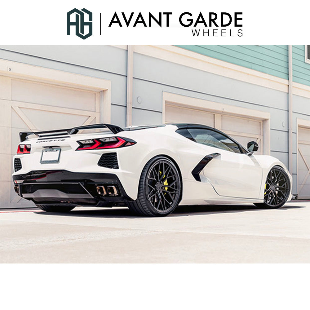 シボレー コルベット C8(Chevrolet Corvette)用 アバンギャルド M520R グロスブラック 19x8.5J フロント 20x11J リア ホイール4本セット Avant Garde M520R Gloss Black 19x8.5J Front 20x11J Rear for Chevrolet Corvette C8 (送料無料)