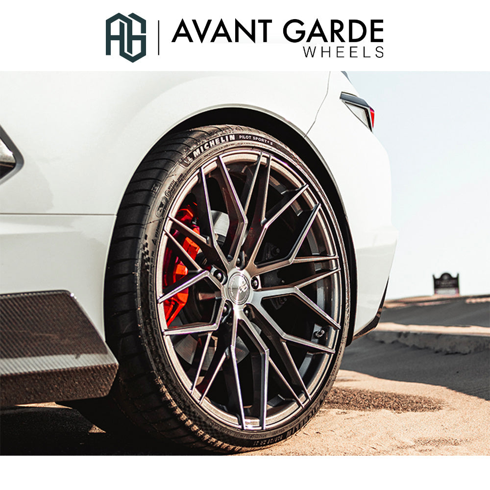 シボレー コルベット C8(Chevrolet Corvette)用 アバンギャルド M520R ダークメタリック 20x9J ET 38フロント 21x12J ET 52 リア ホイール4本セット Avant Garde M520R DARK GRAPHITE METALLIC 20x9J Front 21x12J Rear for Chevrolet Corvette C8 (送料無料)