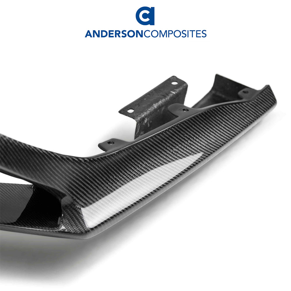 2018-2023年式フォード マスタング用 アンダーソン コンポジッツ ARタイプ カーボンファイバー製リアディフューザー Anderson Composites Type-AR Carbon Fiber Quad Tip Rear Valance For 2018-2023 Ford Mustang (消費税、送料込み)
