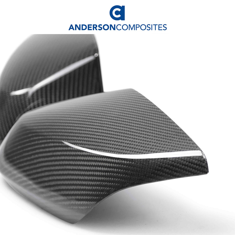 2020-2024年式 シボレー コルベット C8用 アンダーソン コンポジッツ製 カーボンファイバー製ミラーカバーセット Anderson Composites Carbon Fiber Replacement Mirror Covers For 2020-2024 Chevrolet C8 (PAIR) (消費税、送料込み)