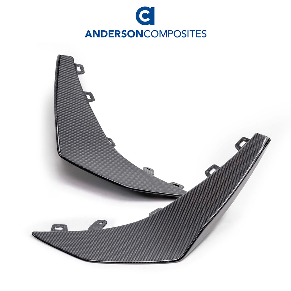 2023-2024年式 シボレー コルベット C8用 アンダーソン コンポジッツ製 カーボンファイバー製ダイブプレーンセット Anderson Composites Carbon Fiber Dive Planes For 2023 Chevrolet C8 Z06 (消費税、送料込み)
