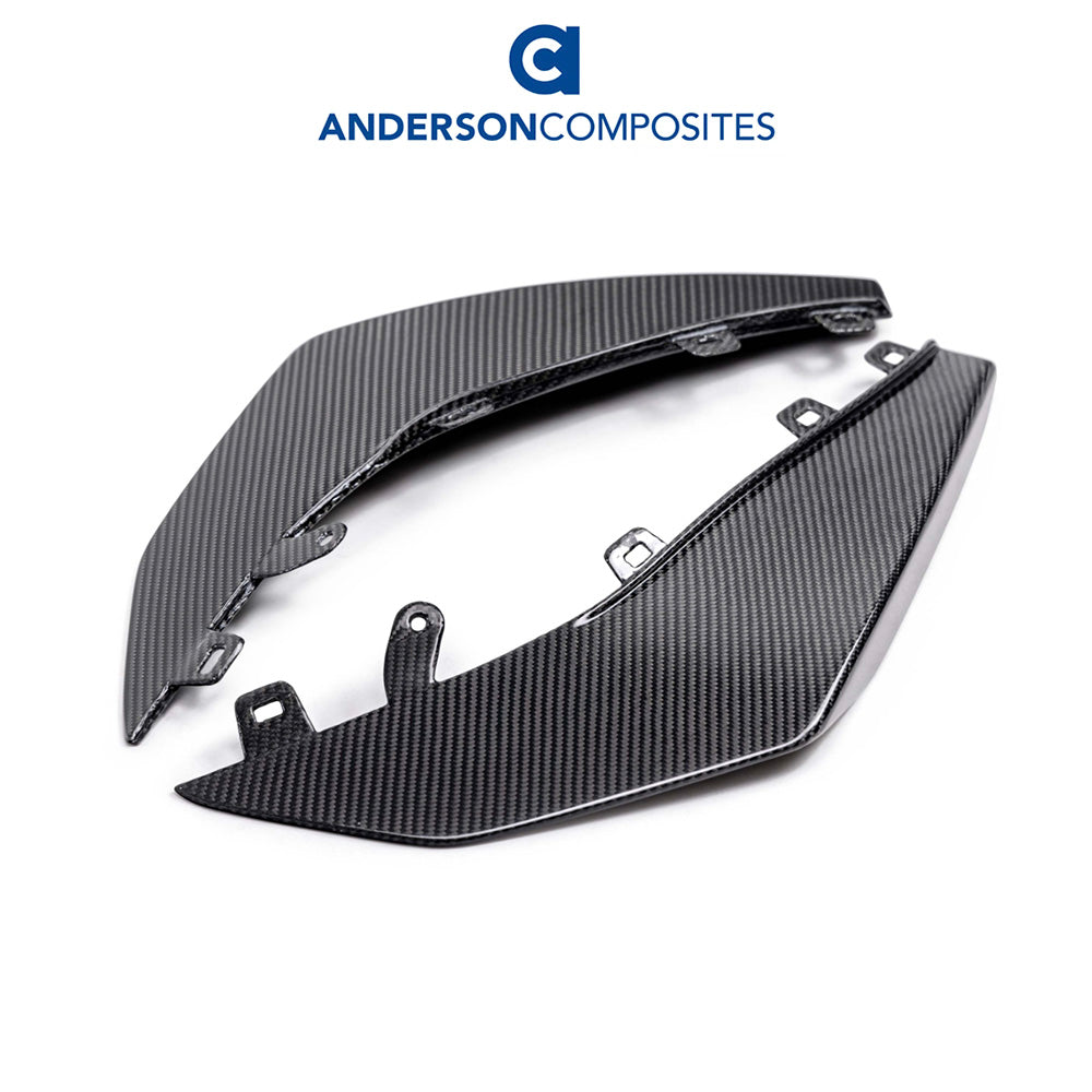 2023-2024年式 シボレー コルベット C8用 アンダーソン コンポジッツ製 カーボンファイバー製ダイブプレーンセット Anderson Composites Carbon Fiber Dive Planes For 2023 Chevrolet C8 Z06 (消費税、送料込み)