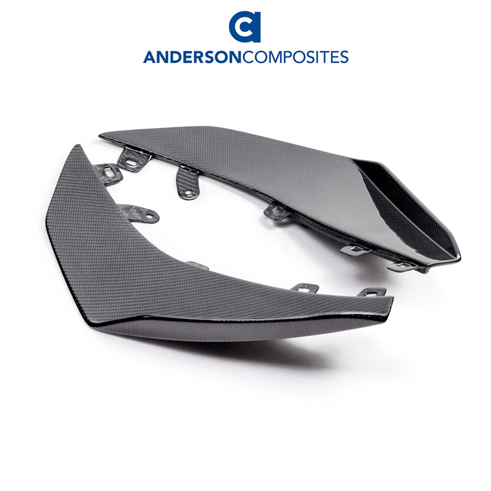 2023-2024年式 シボレー コルベット C8用 アンダーソン コンポジッツ製 カーボンファイバー製ダイブプレーンセット Anderson Composites Carbon Fiber Dive Planes For 2023 Chevrolet C8 Z06 (消費税、送料込み)