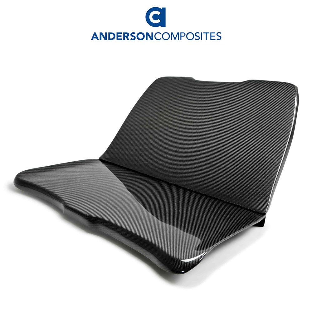 2015-2023年式フォード マスタング用 アンダーソン コンポジッツ カーボンファイバー製後部座席の削除シート Anderson Composites Carbon Fiber Rear Seat Delete For 2015-2023 Ford Mustang (消費税、送料込み)