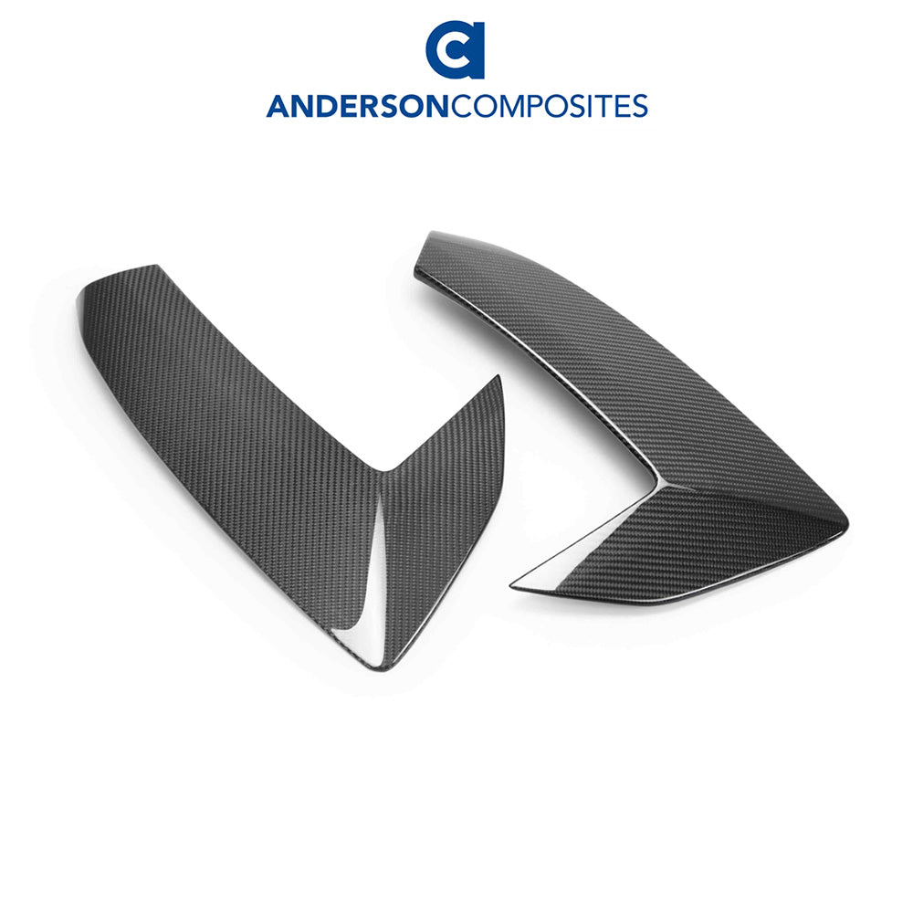2020-2024年式 シボレー コルベット C8用 アンダーソン コンポジッツ カーボンファイバー製サイドスクープトリムセット Anderson Composites Carbon Fiber Side Scoop Trim For 2020-2024 Chevrolet C8 (PAIR) (消費税、送料込み)