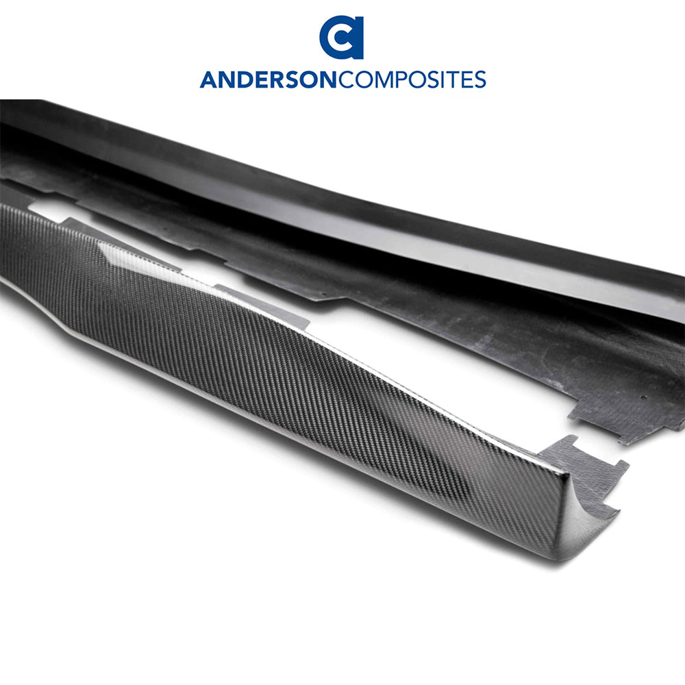 2016-2024年式シボレーカマロ用 アンダーソン コンポジッツ AZタイプ カーボンファイバー製ロッカーパネル左右セット Anderson Composites Type-AZ Carbon Fiber Rocker Panel For 2016-2024 Chevrolet Camaro (消費税、送料込み)