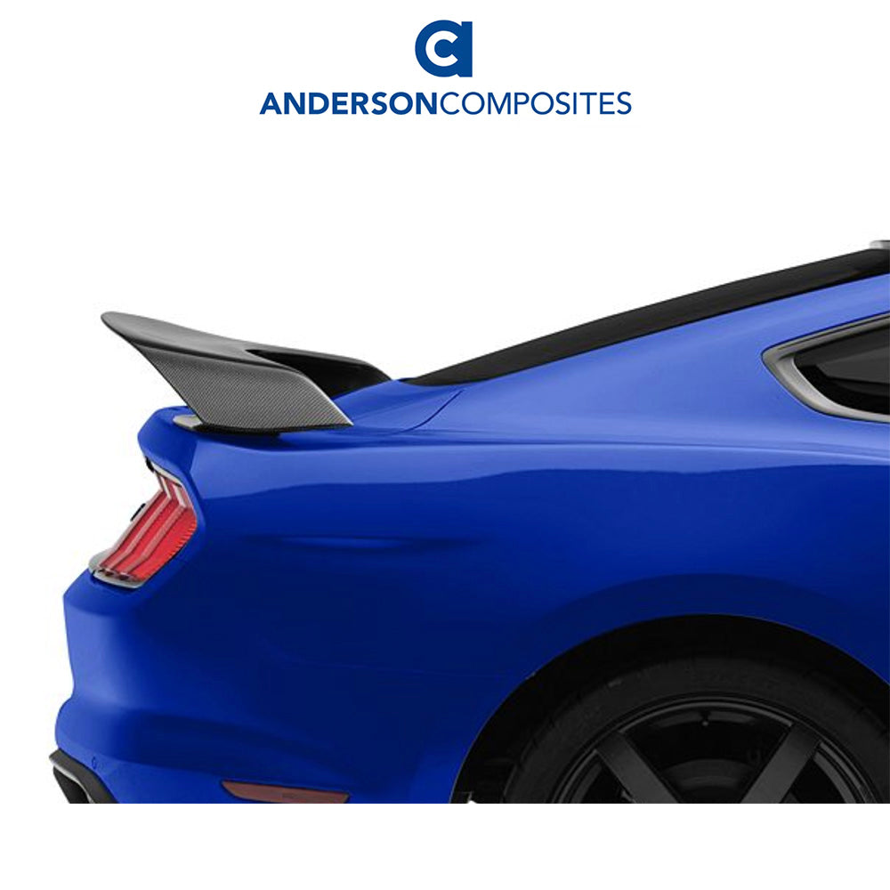 2015-2023年式フォード マスタング用 アンダーソン コンポジッツ 純正タイプ カーボンファイバー製リアスポイラー Anderson Composites Type-OE Carbon Fiber Rear Spoiler For 2015-2019 Ford Mustang Shelby GT350R (消費税、送料込み)
