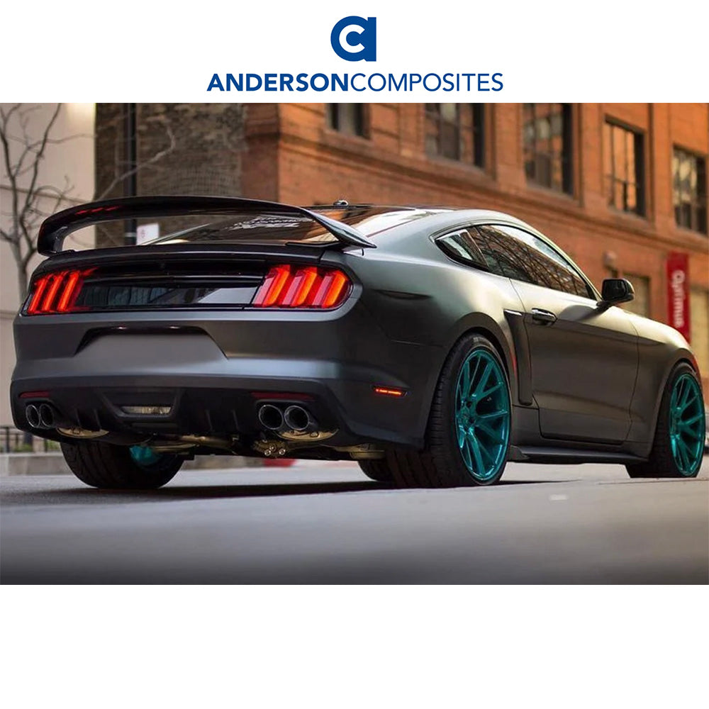 2015-2023年式フォード マスタング用 アンダーソン コンポジッツ GRタイプ(GT350R スタイル) ファイバーグラス製リアスポイラー Anderson Composites Type-GR (GT350R Style) Fiberglass Rear Spoiler For 2015-2023 Ford Mustang (消費税、送料込み)