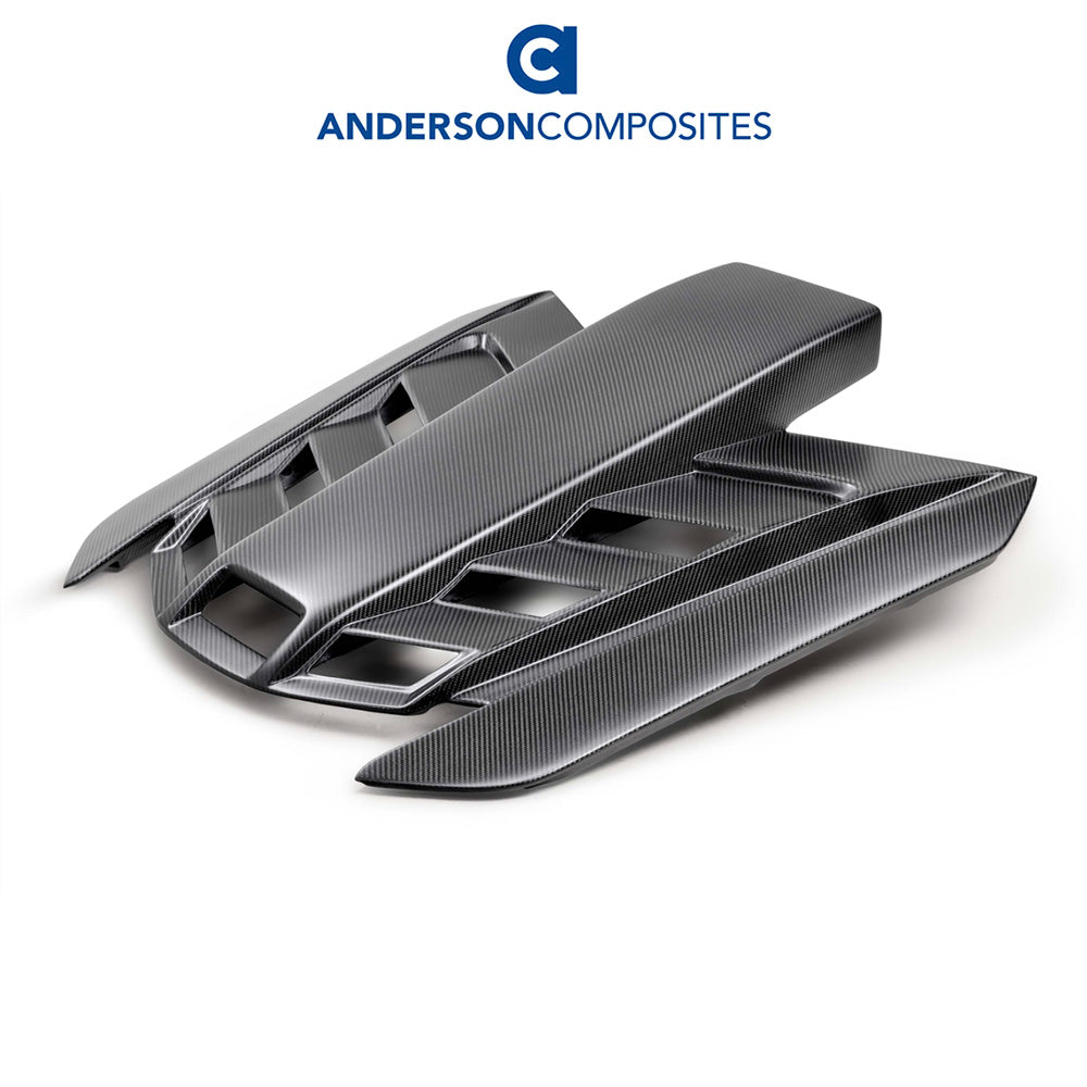 2020-2024年式 シボレー コルベット C8用 アンダーソン コンポジッツ製 ドライカーボンファイバー製 ルーフスクープ Anderson Composites Dry Carbon Roof Scoop For 2020-2024 Chevrolet Corvette C8 Coupe (消費税、送料込み)