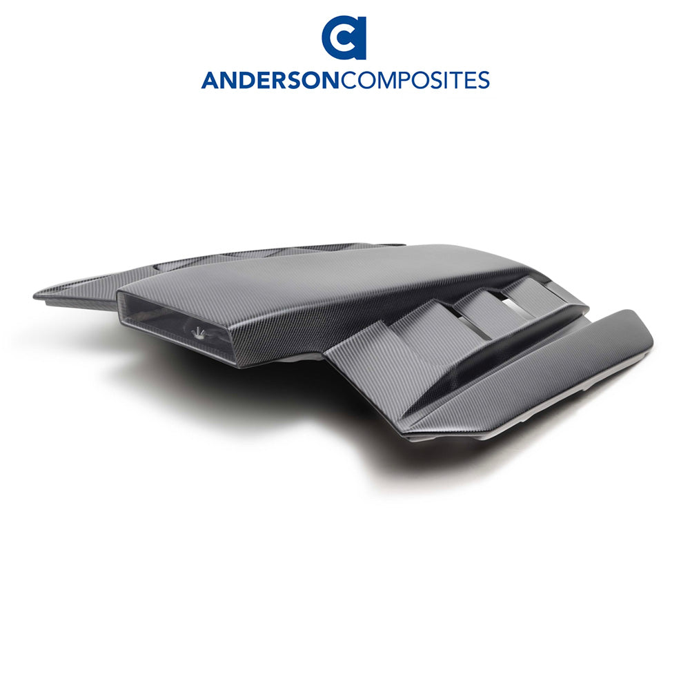 2020-2024年式 シボレー コルベット C8用 アンダーソン コンポジッツ製 ドライカーボンファイバー製 ルーフスクープ Anderson Composites Dry Carbon Roof Scoop For 2020-2024 Chevrolet Corvette C8 Coupe (消費税、送料込み)
