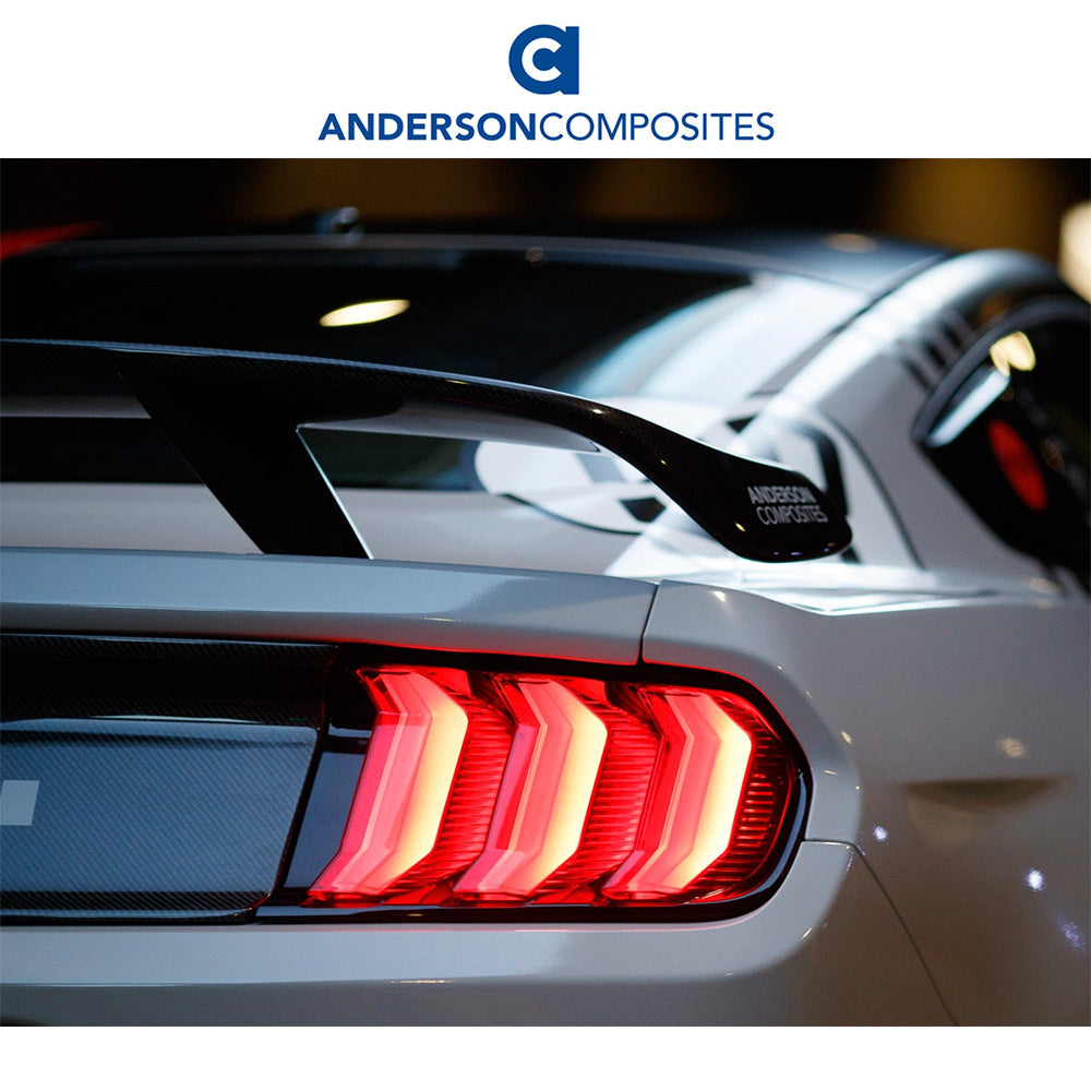 2015-2023年式フォード マスタング用 アンダーソン コンポジッツ ATタイプ カーボンファイバー製リアスポイラー Anderson Composites Type-AT Carbon Fiber Rear Spoiler For 2015-2023 Ford Mustang (消費税、送料込み)
