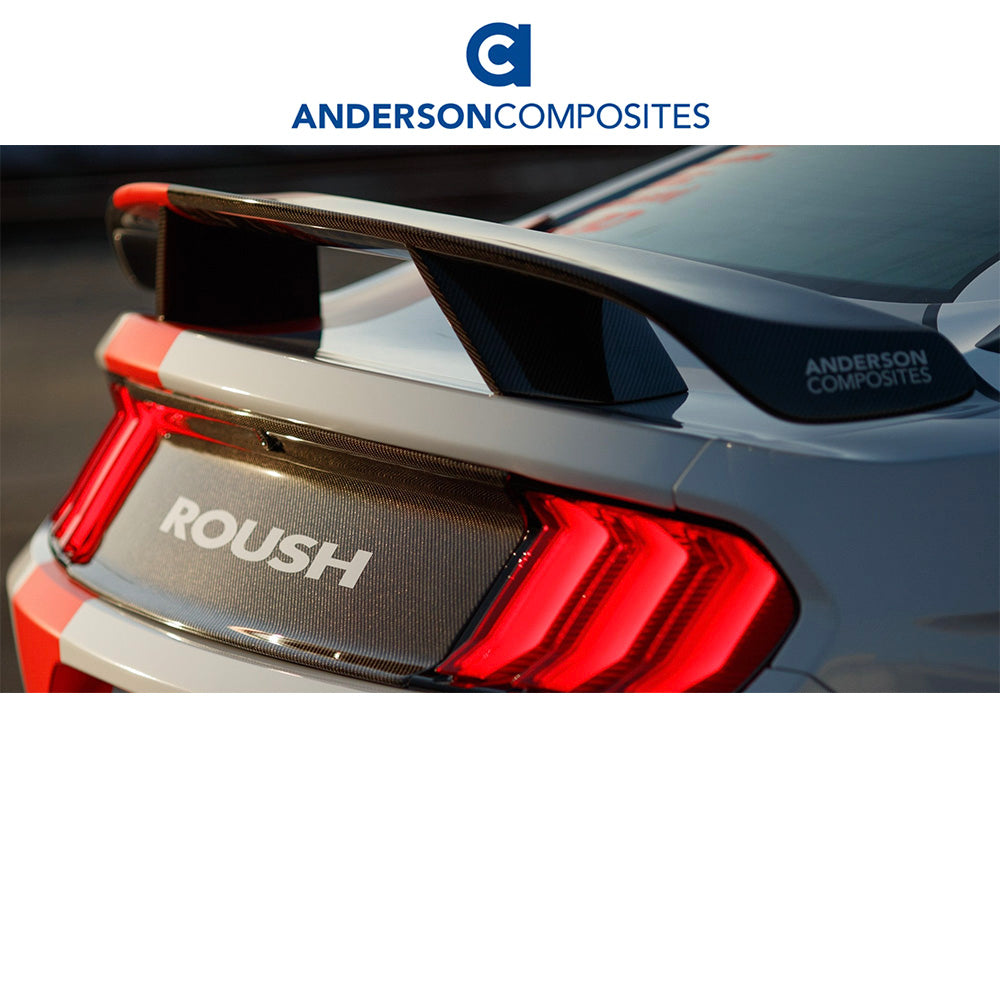 2015-2023年式フォード マスタング用 アンダーソン コンポジッツ ATタイプ カーボンファイバー製リアスポイラー Anderson Composites Type-AT Carbon Fiber Rear Spoiler For 2015-2023 Ford Mustang (消費税、送料込み)