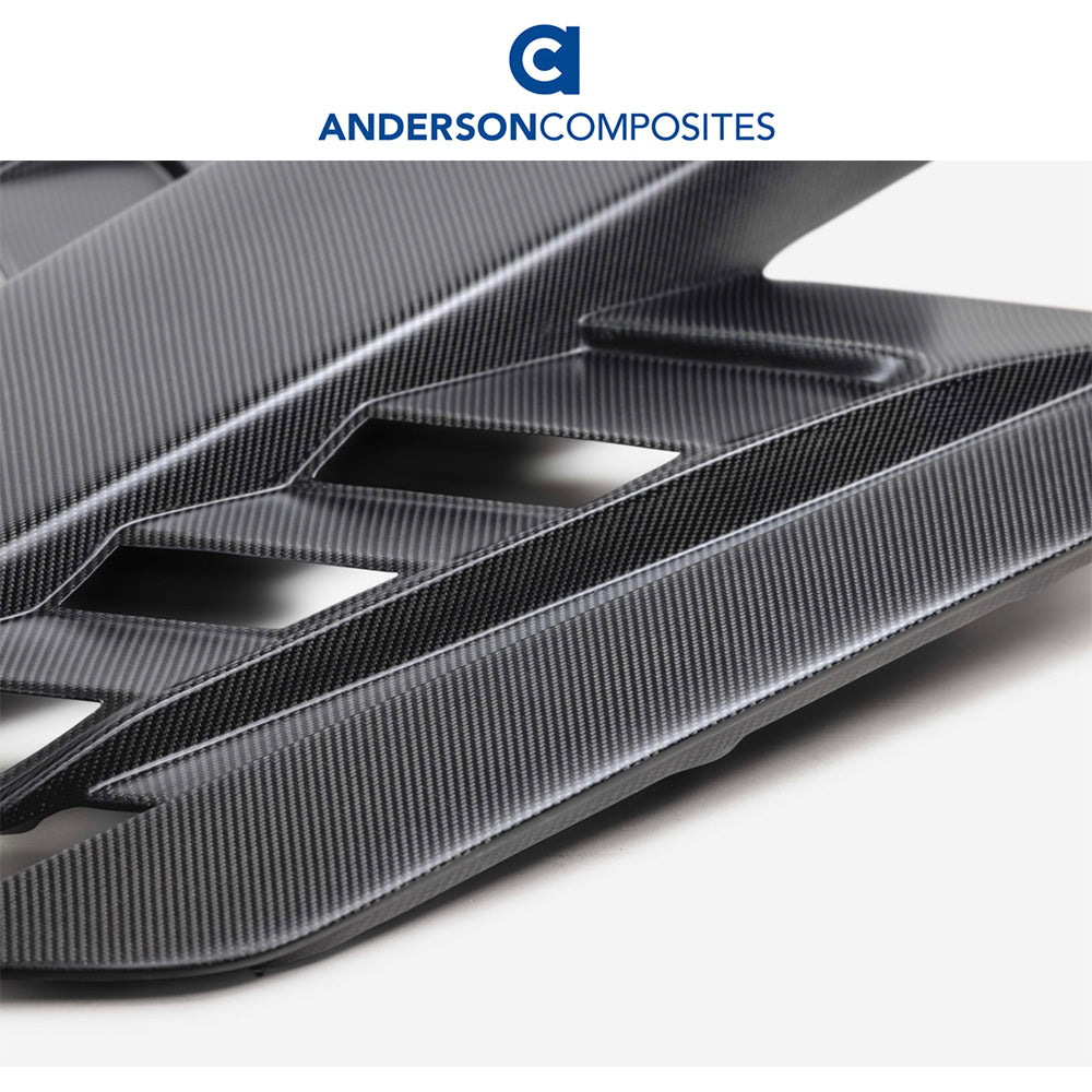 2020-2024年式 シボレー コルベット C8用 アンダーソン コンポジッツ製 ドライカーボンファイバー製 ルーフスクープ Anderson Composites Dry Carbon Roof Scoop For 2020-2024 Chevrolet Corvette C8 Coupe (消費税、送料込み)