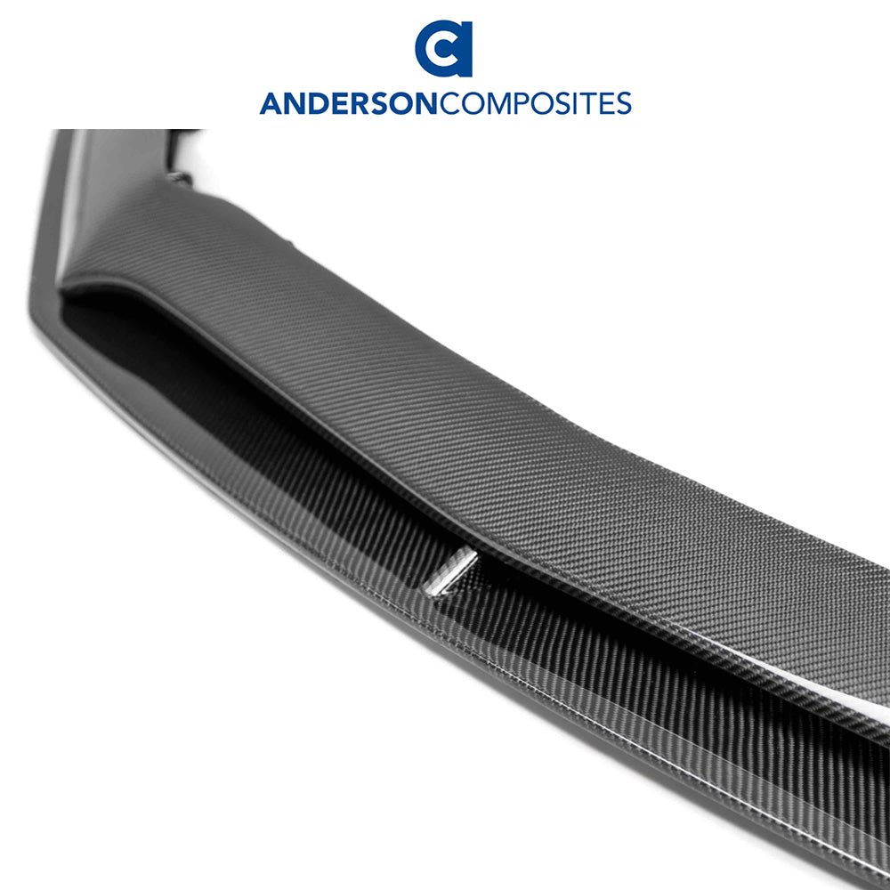 2018-2023年式フォード マスタング用 アンダーソン コンポジッツ ARタイプ カーボンファイバー製フロント チンスプリッター Anderson Composites Type-AR Carbon Fiber Front Chin Splitter For 2018-2023 Ford Mustang (消費税、送料込み)