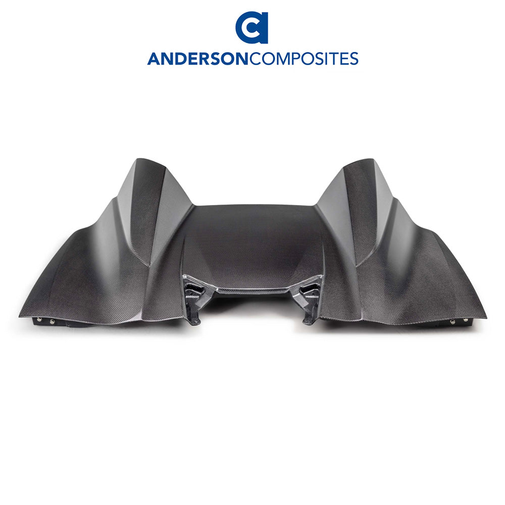 2020-2024年式 シボレー コルベット C8用 アンダーソン コンポジッツ製 カーボンファイバー製トノカバー Anderson Composites Carbon Fiber Tonneau Cover For 2020-2024 Chevrolet C8 Convertible (消費税、送料込み)