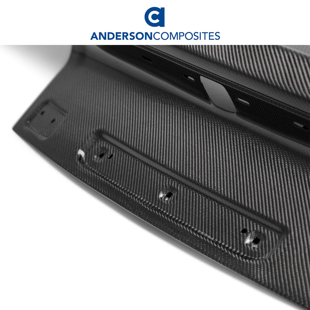2015-2023年式フォード マスタング用 アンダーソン コンポジッツ 純正タイプ カーボンファイバー製両面トランクカバー Anderson Composites Type-OE Double Sided Carbon Fiber Decklid For 2015-2023 Ford Mustang (消費税、送料込み)