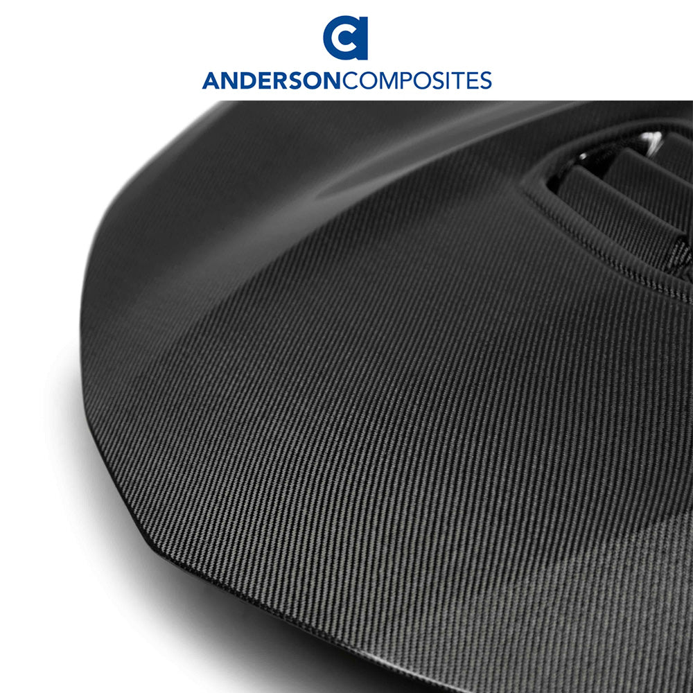 2016-2024年式 シボレー カマロ用 アンダーソン コンポジッツ 純正タイプ カーボンファイバー製ボンネット Anderson Composites Type-OE Carbon Fiber Hood For 2019-2023 Chevrolet Camaro SS (Will Fit 16-18) (消費税、送料込み)