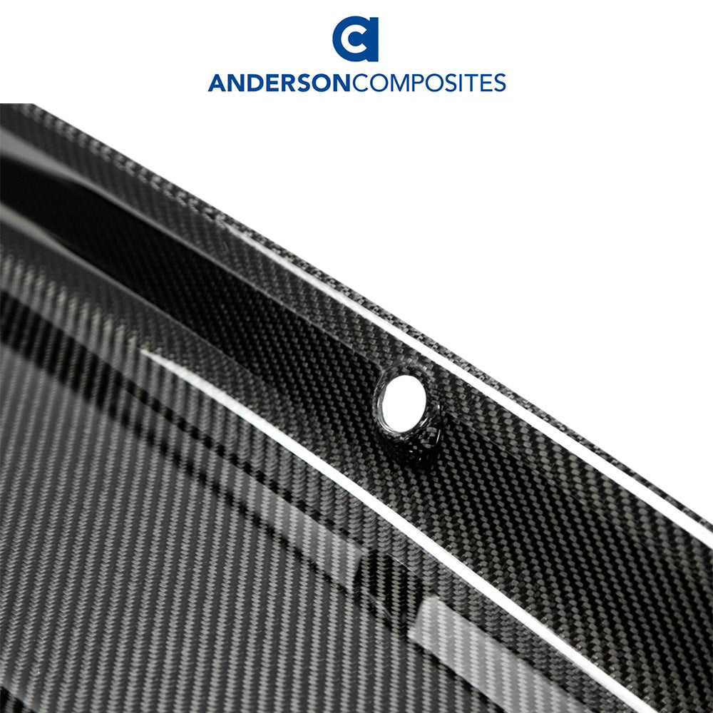 2015-2023年式フォード マスタング用 アンダーソン コンポジッツ カーボンファイバー製トランクパネル Anderson Composites Carbon Fiber Decklid Panel For 2015-2023 Ford Mustang No Emblem (消費税、送料込み)