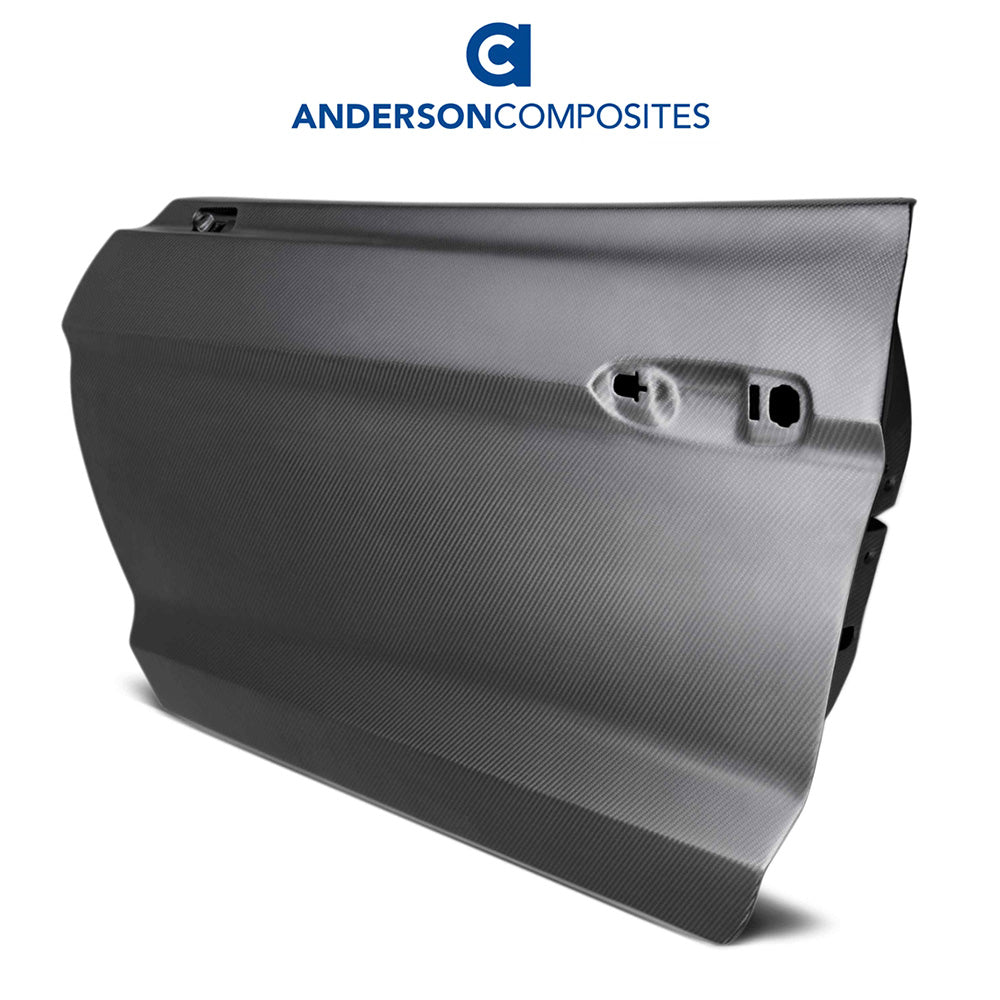 2015-2023年式フォード マスタング用 アンダーソン コンポジッツ ドライカーボンファイバー製ドアセット Anderson Composites DRY CARBON Doors For 2015-2023 Ford Mustang (消費税、送料込み)