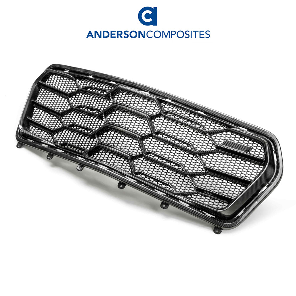 2017-2024年式 シボレー カマロ用 アンダーソン コンポジッツ カーボンファイバー製グリル Anderson Composites Carbon Fiber Front Grille For 2017-2024 Chevrolet Camaro ZL1 1LE (消費税、送料込み)