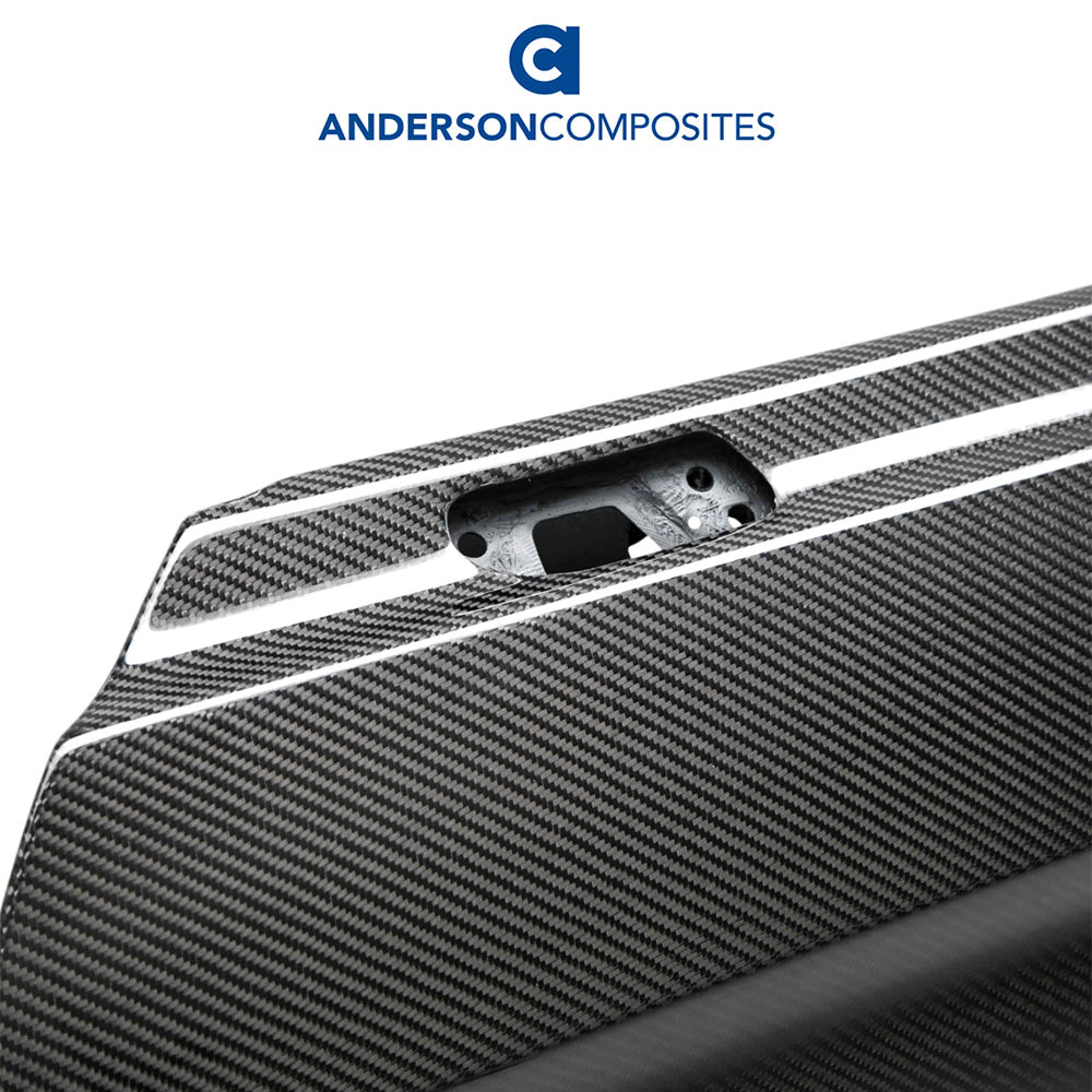 2015-2023年式フォード マスタング用 アンダーソン コンポジッツ カーボンファイバー製ドアセット Anderson Composites Carbon Fiber Doors For 2015-2023 Ford Mustang (消費税、送料込み)