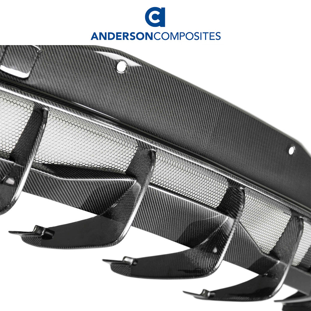 2020-2024年式 シボレー コルベット C8用 アンダーソン コンポジッツ カーボンファイバー製リアディフューザー Anderson Composites Carbon Fiber Rear Diffuser For 2020-2024 Chevrolet C8 (消費税、送料込み)