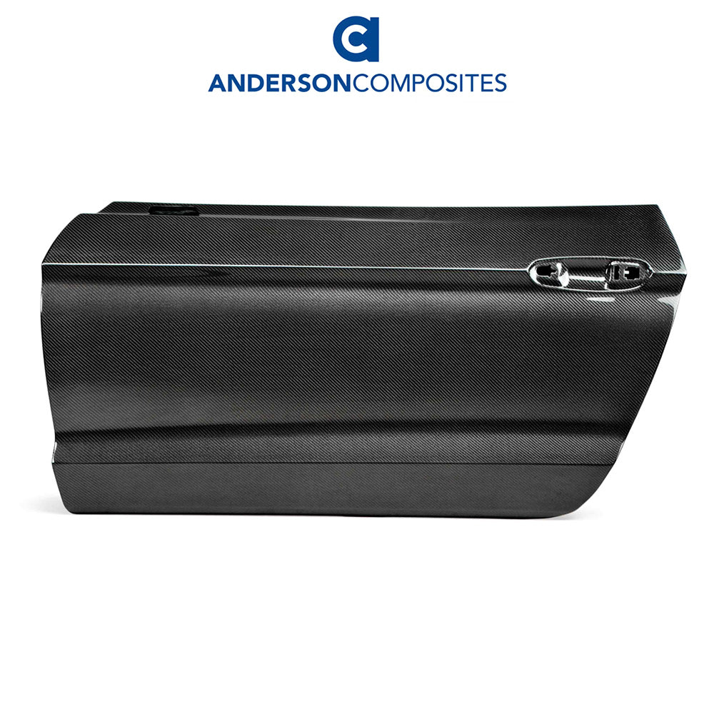 2015-2023年式フォード マスタング用 アンダーソン コンポジッツ カーボンファイバー製ドアセット Anderson Composites Carbon Fiber Doors For 2015-2023 Ford Mustang (消費税、送料込み)