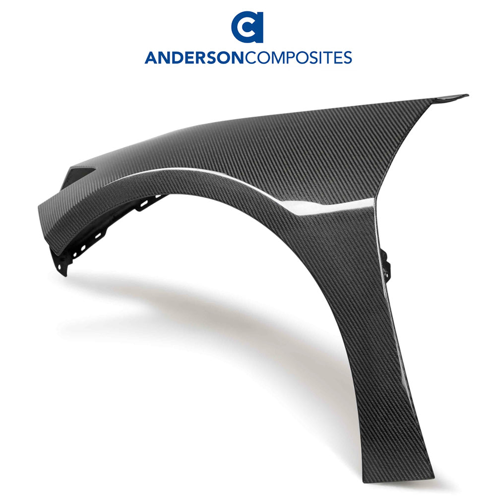 2020-2024年式 シボレー コルベット C8用 アンダーソン コンポジッツ カーボンファイバー製フェンダーセット Anderson Composites Carbon Fiber Fenders For 2020-2024 Chevrolet Corvette C8 (PAIR) (消費税、送料込み)