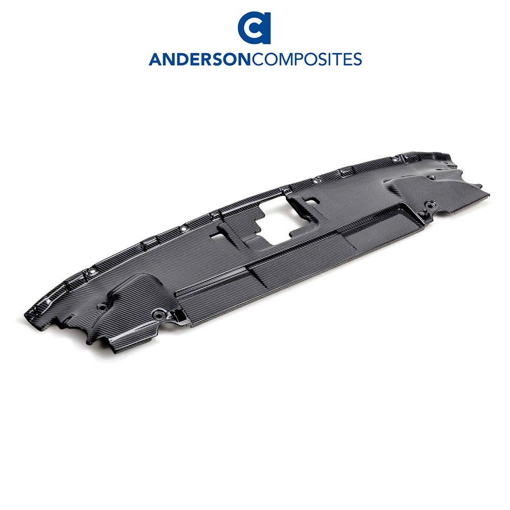 2018-2023年式フォード マスタング用 アンダーソン コンポジッツ カーボンファイバー製ラジエターカバー Anderson Composites Carbon Fiber Radiator Cover For 2018-2023 Ford Mustang (消費税、送料込み)
