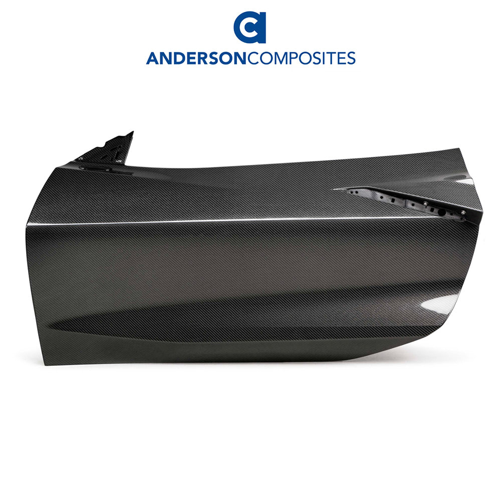 2020-2024年式 シボレー コルベット C8用 アンダーソン コンポジッツ カーボンファイバー製ドアセット Anderson Composites Carbon Fiber Doors For 2020-2024 Chevrolet Corvette C8 (消費税、送料込み)