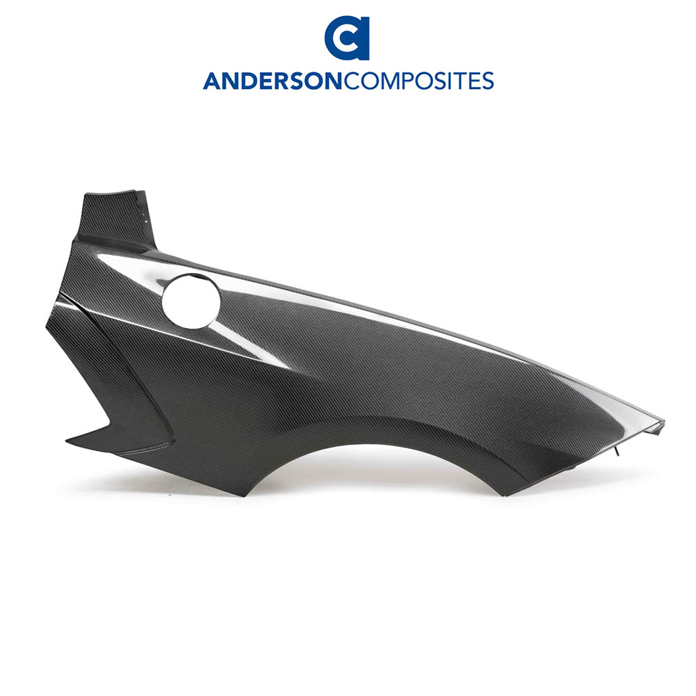 2020-2024年式 シボレー コルベット C8用 アンダーソン コンポジッツ カーボンファイバー製リアクォーターパネルセット Anderson Composites Carbon Fiber Rear Quarter Panel For 2020-2024 Chevrolet Corvette C8 (PAIR) (消費税、送料込み)