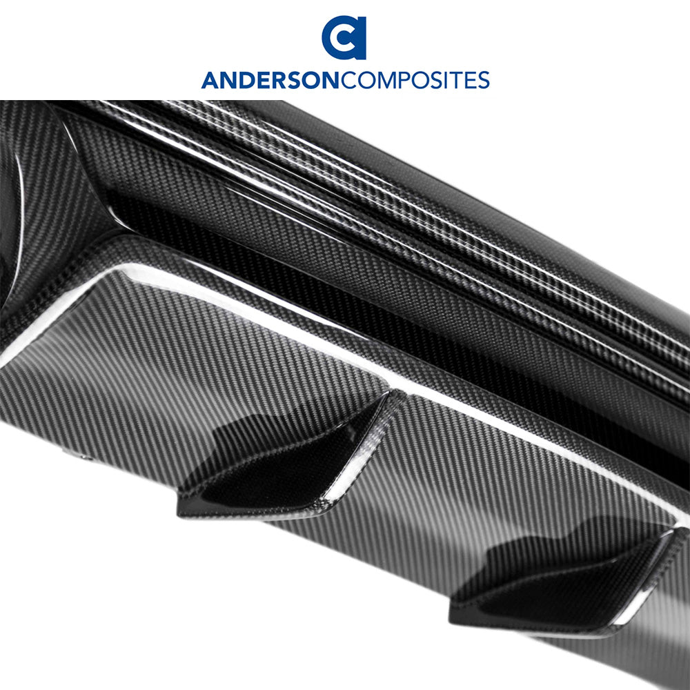 2016-2024年式 シボレー カマロ用 アンダーソン コンポジッツ AZタイプ カーボンファイバー製リアディフューザー Anderson Composites Type-AZ Carbon Fiber Rear Valance For 2016-2024 Chevrolet Camaro (消費税、送料込み)