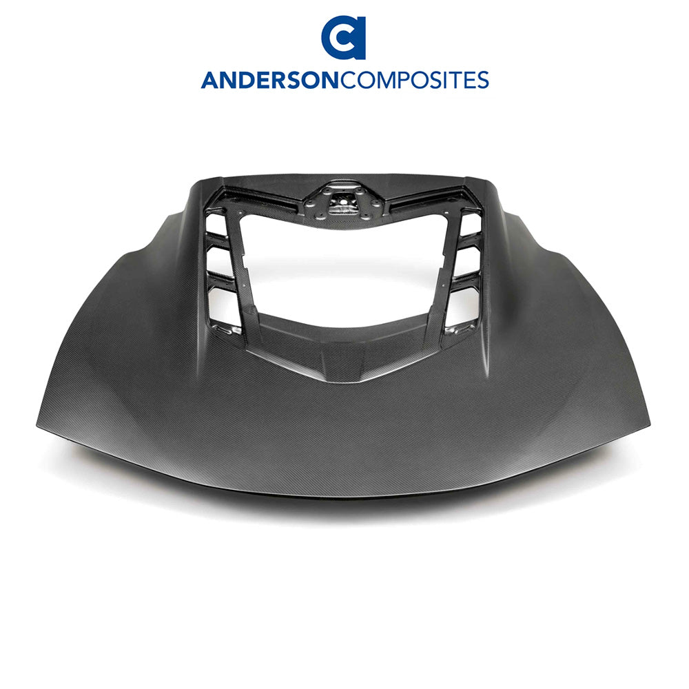 2020-2024年式 シボレー コルベット C8用 アンダーソン コンポジッツ ドライカーボンファイバー製デッキリッド Anderson Composites Dry Carbon Fiber Decklid For 2020-2024 Chevrolet C8 (消費税、送料込み)