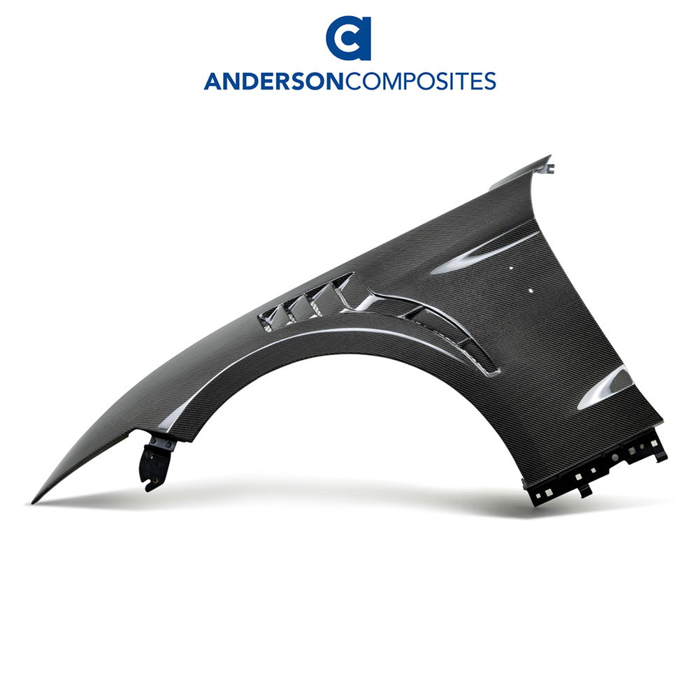 2020-2023年式フォード マスタング用 アンダーソン コンポジッツ TPFタイプ カーボンファイバー製フロントフェンダーセット Anderson Composites Type-TPF Carbon Fiber Track Pack Fenders For 2020-2022 Ford Mustang Shelby GT500 (消費税、送料込み)