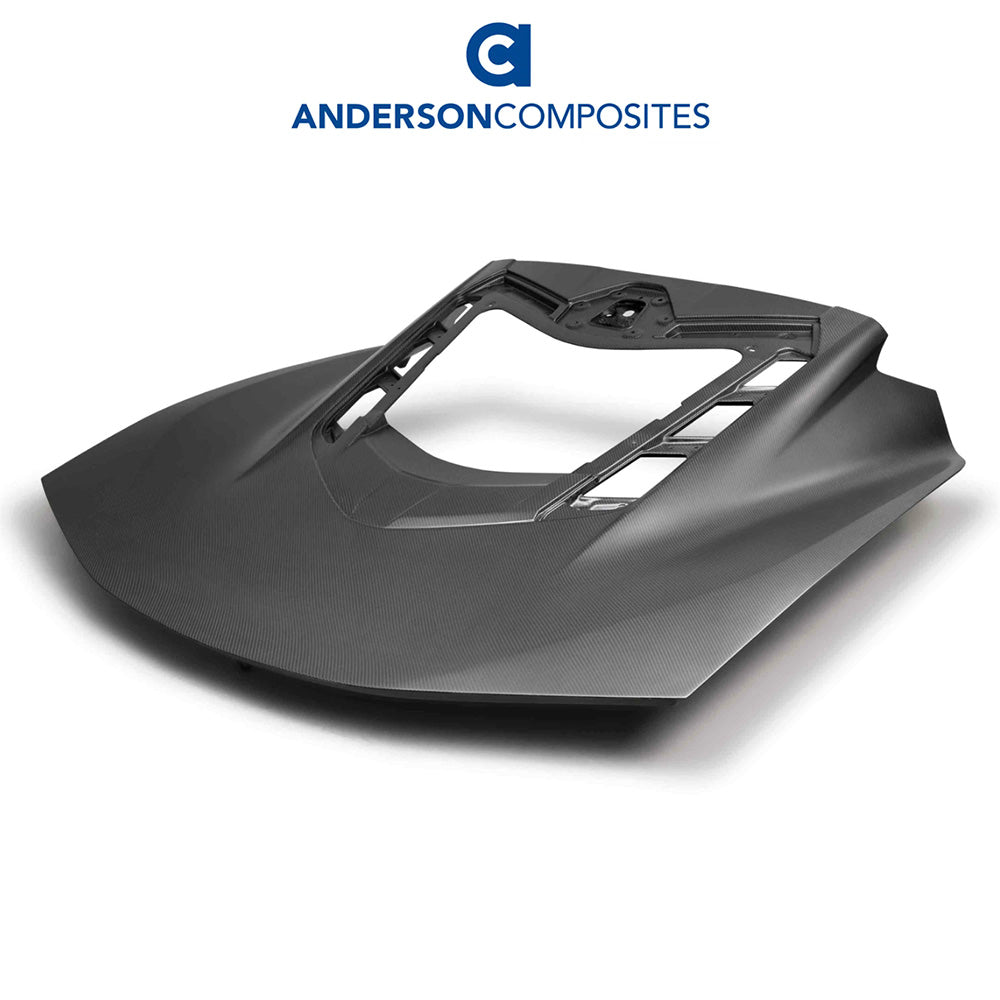 2020-2024年式 シボレー コルベット C8用 アンダーソン コンポジッツ ドライカーボンファイバー製デッキリッド Anderson Composites Dry Carbon Fiber Decklid For 2020-2024 Chevrolet C8 (消費税、送料込み)