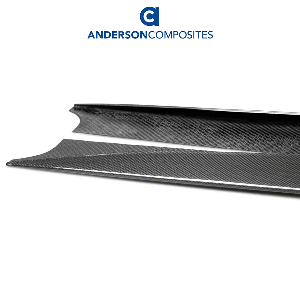2020-2024年式 シボレー コルベット C8用 アンダーソン コンポジッツ MBタイプ カーボンファイバー製ロッカーパネルセット Anderson Composites Type-MB Carbon Fiber Rocker Panels For 2020-2024 Chevrolet C8 (消費税、送料込み)