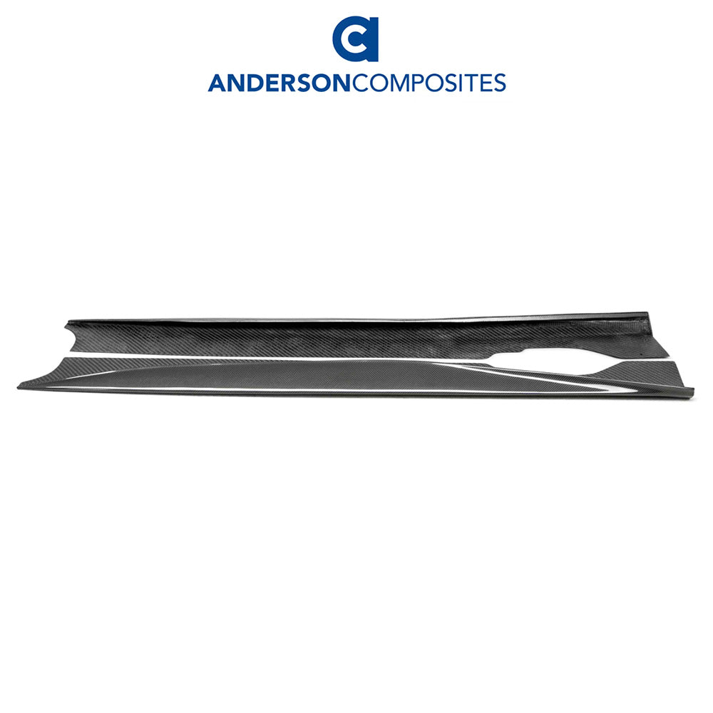 2020-2024年式 シボレー コルベット C8用 アンダーソン コンポジッツ MBタイプ カーボンファイバー製ロッカーパネルセット Anderson Composites Type-MB Carbon Fiber Rocker Panels For 2020-2024 Chevrolet C8 (消費税、送料込み)