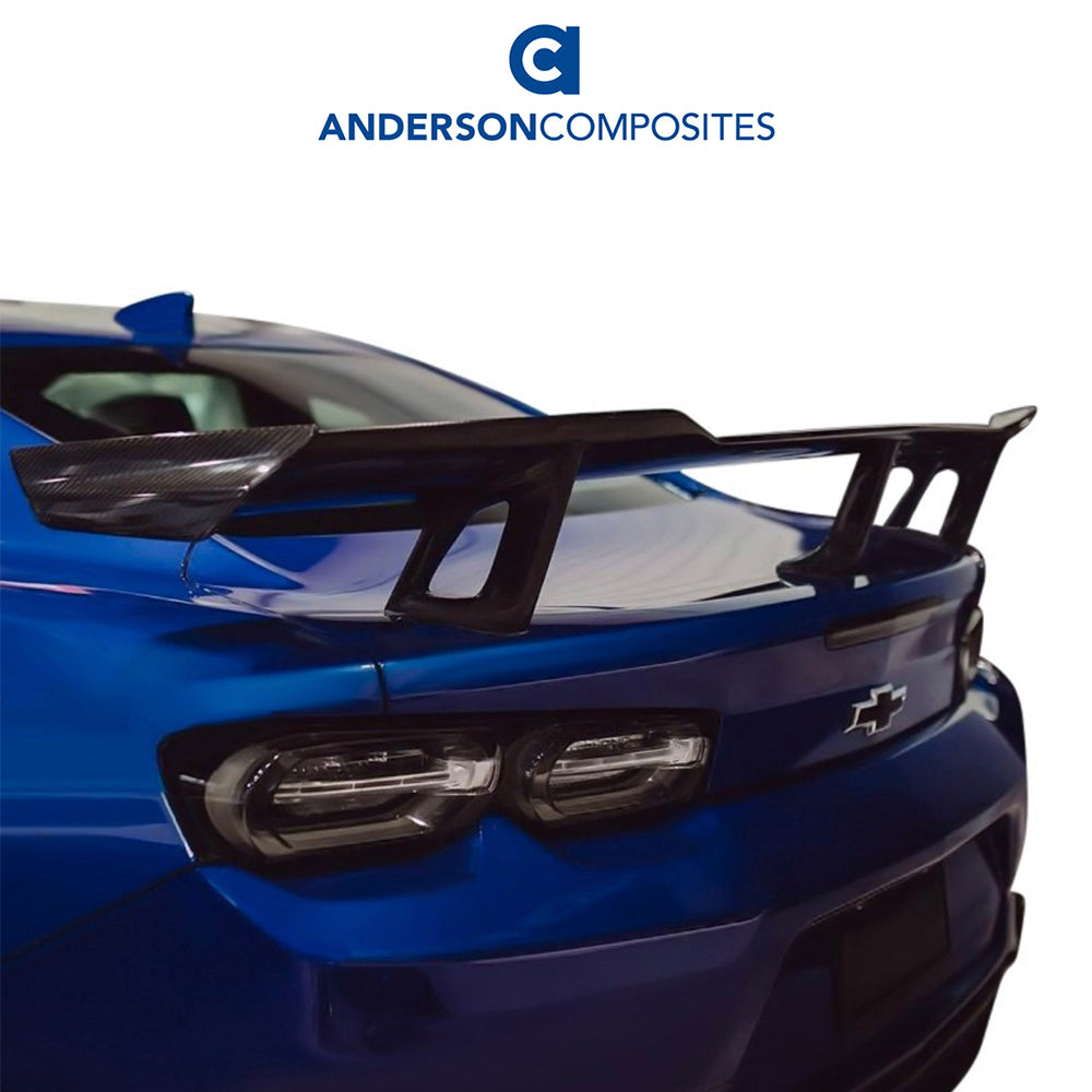 2016-2024年式 シボレー カマロ用 アンダーソン コンポジッツ 純正タイプ カーボンファイバー製リアスポイラー Anderson Composites Type-OE Carbon Fiber Rear Spoiler For 2017-2024 Chevrolet Camaro ZL1 1LE (消費税、送料込み)