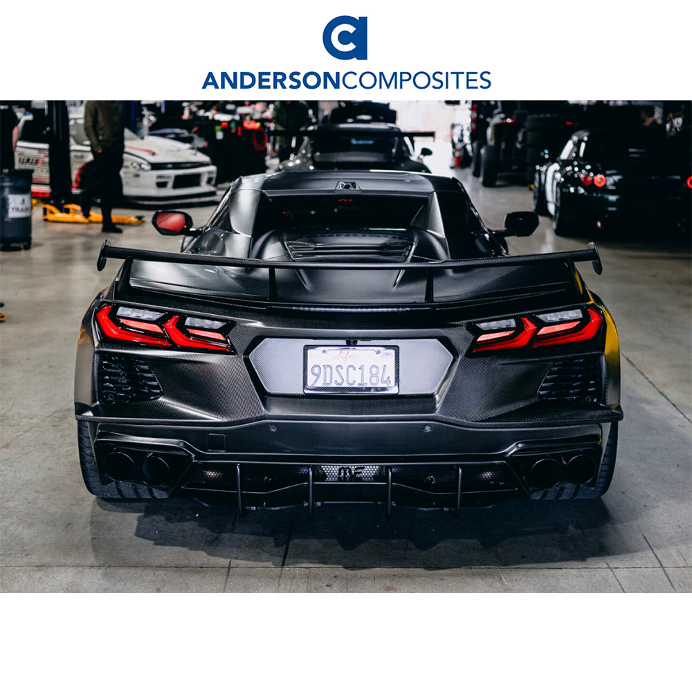 2020-2024年式 シボレー コルベット C8用 アンダーソン コンポジッツ製 カーボンファイバー製トランクデッキリッド Anderson Composites Carbon Fiber Decklid For 2020-2023 Chevrolet C8 Convertible (消費税、送料込み)