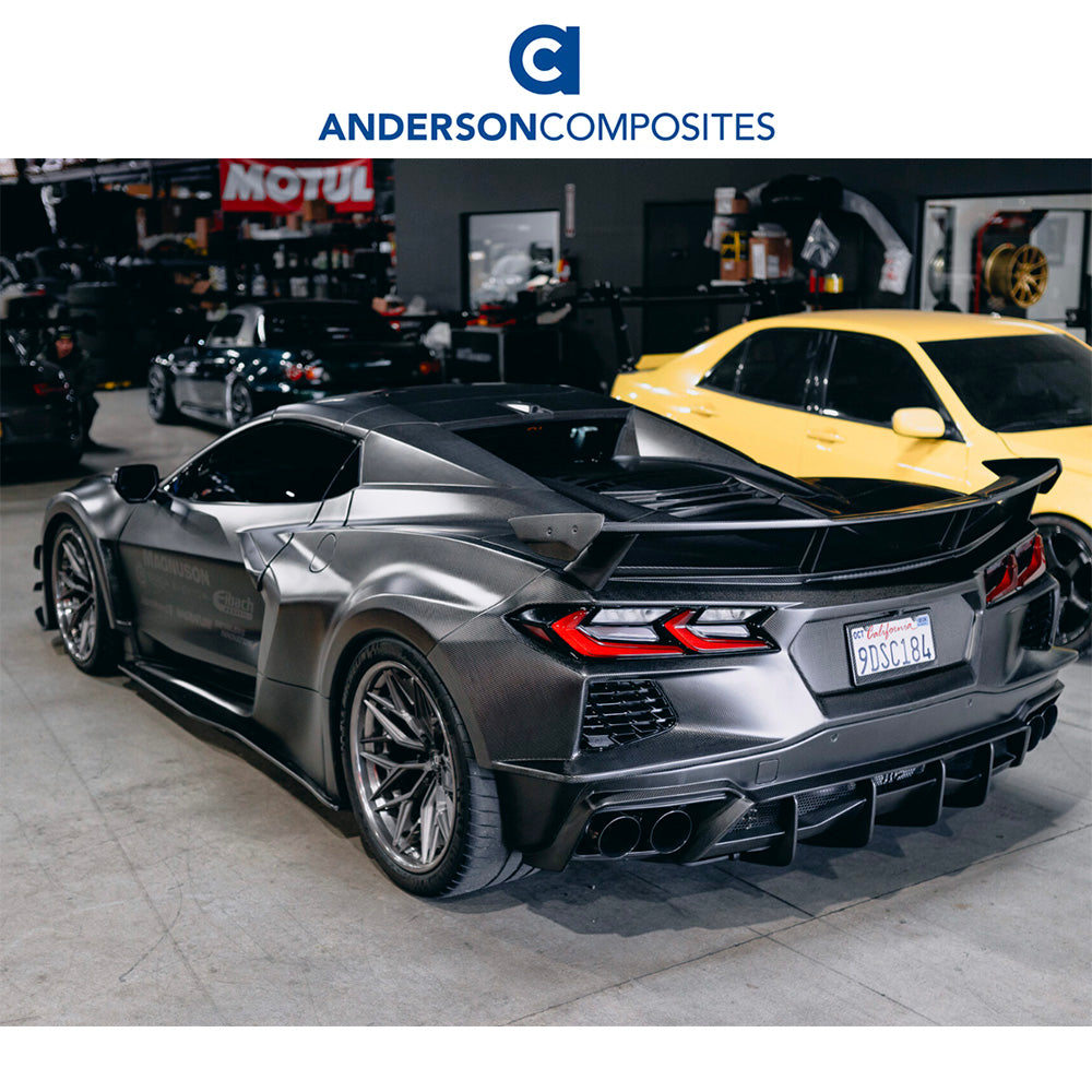 2020-2024年式 シボレー コルベット C8用 アンダーソン コンポジッツ製 カーボンファイバー製トランクデッキリッド Anderson Composites Carbon Fiber Decklid For 2020-2023 Chevrolet C8 Convertible (消費税、送料込み)
