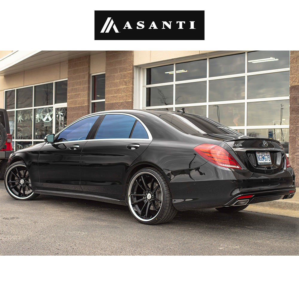 BMW 7シリーズ用 アサンティ シグマ 20X9J ET 25 フロント、20x10.5J ET 38 リア グロスブラック クローム リップ ホイール4本セット (消費税、送料込み)