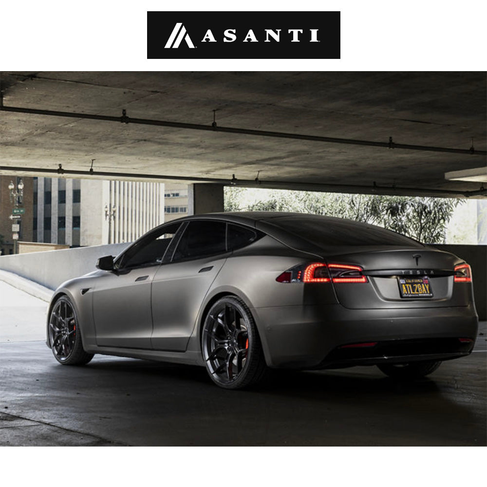 テスラモデルY用 アサンティ モナーク 20x9J ET 38 フロント、リア サテンブラック ホイール4本セット Asanti ABL37 20X9 5X4.5 S-BLK 38MM (消費税、送料込み)