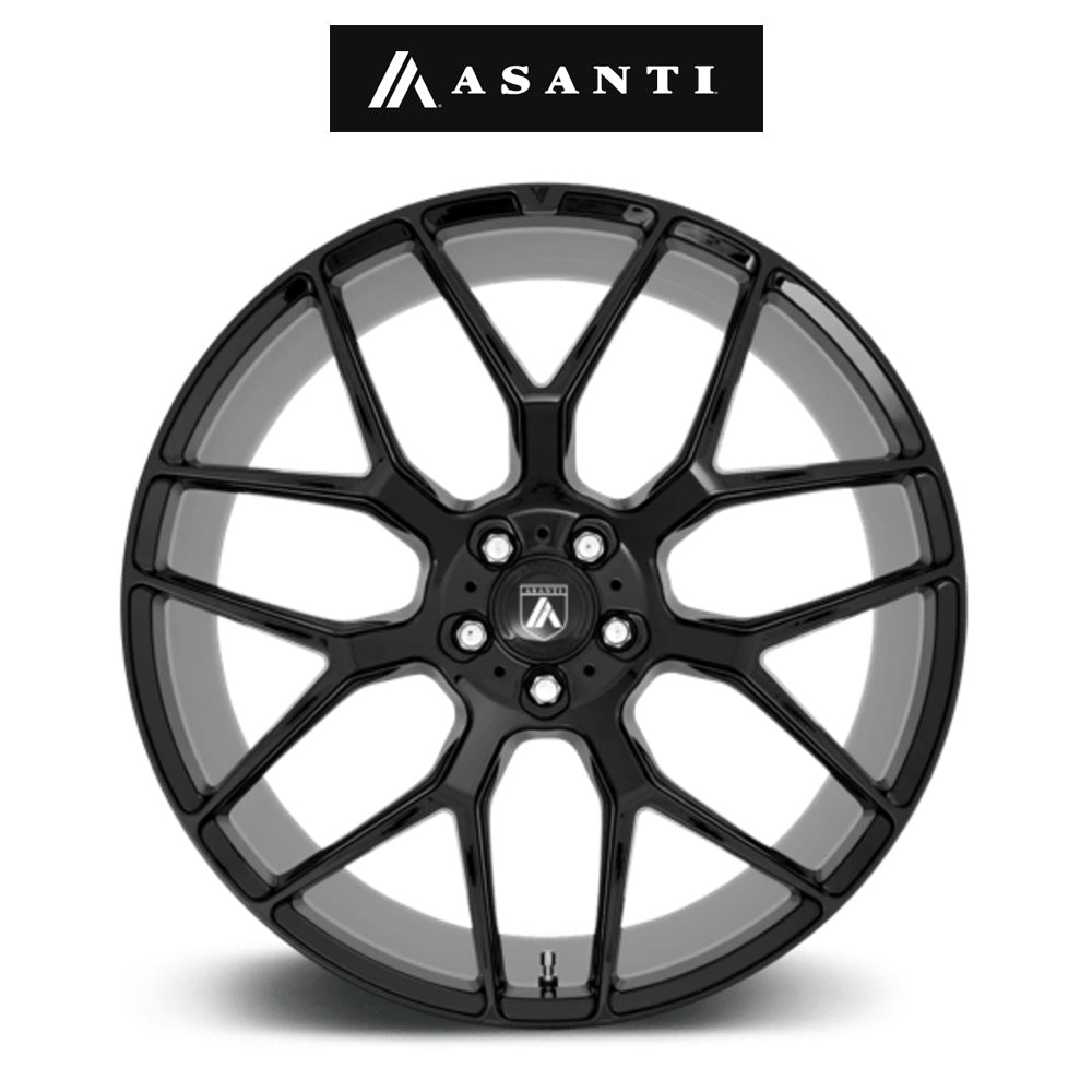 ホンダ シビック タイプR(Honda Civic Type-R)用 アサンティ ダイナスティ 20x8.5J ET 38 フロント&リア グロスブラック ホイール4本セット Asanti DYNASTY 20X8.5 5X120 74 G-BLK +38 (送料無料)