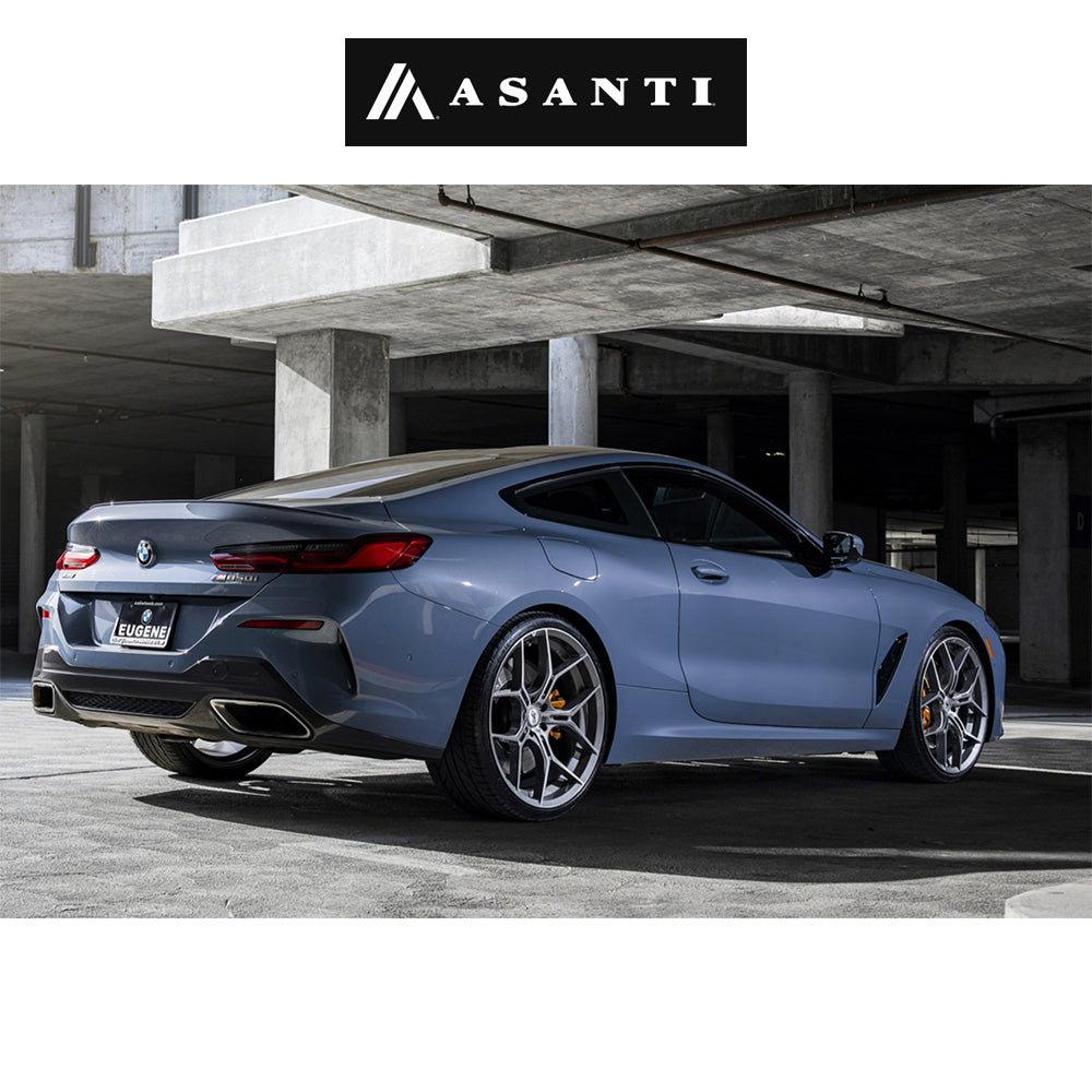 テスラモデル3用 アサンティ モナーク 20x9J ET 38 フロント、リア チタニウムブラッシュド ホイール4本セット Asanti ABL37 20X9 5X4.5 TITAN BRUSH 38MM (消費税、送料込み)