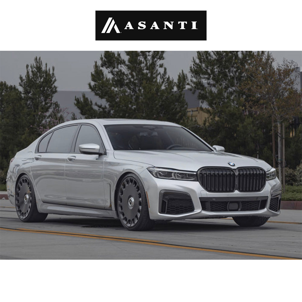 ビー・エム・ダブリュー 4シリーズ(BMW 4 Series)用 アサンティアリストクラト 20x9J グロスブラックマシンドフェイスダブルダークティント ホイール4本セット Asanti Aristocrat AB45 20X9 5X112/120 G-BLK-MCH DTCC 27MM (送料無料)