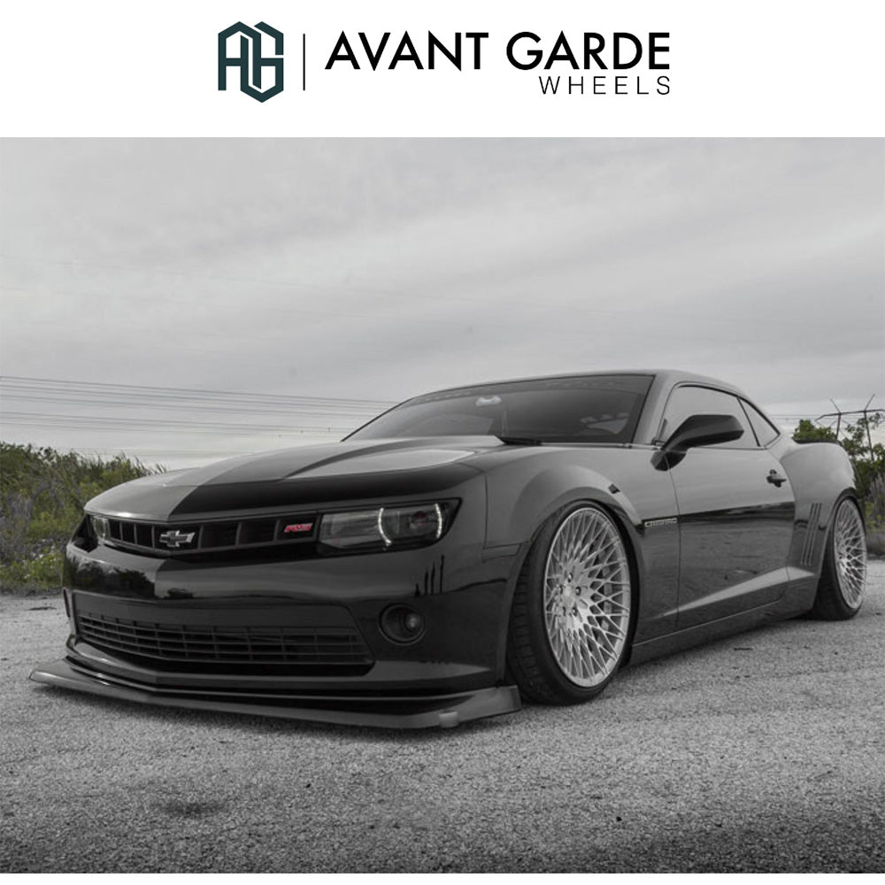 シボレー カマロ(Chevrolet Camaro)用 アバンギャルド M540 20x10J ET 23フロント 20x10.5J ET 40 リア シルバーマシン ホイール4本セット Avant Garde M540 Silver Machine 20x10J Front 20x10.5J Rear for Chevrolet Camaro (送料無料)
