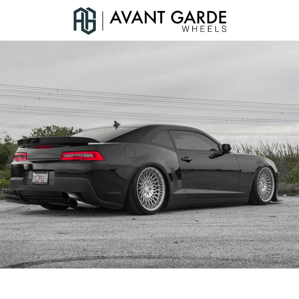 シボレー カマロ(Chevrolet Camaro)用 アバンギャルド M540 20x10J ET 23フロント 20x10.5J ET 40 リア シルバーマシン ホイール4本セット Avant Garde M540 Silver Machine 20x10J Front 20x10.5J Rear for Chevrolet Camaro (送料無料)