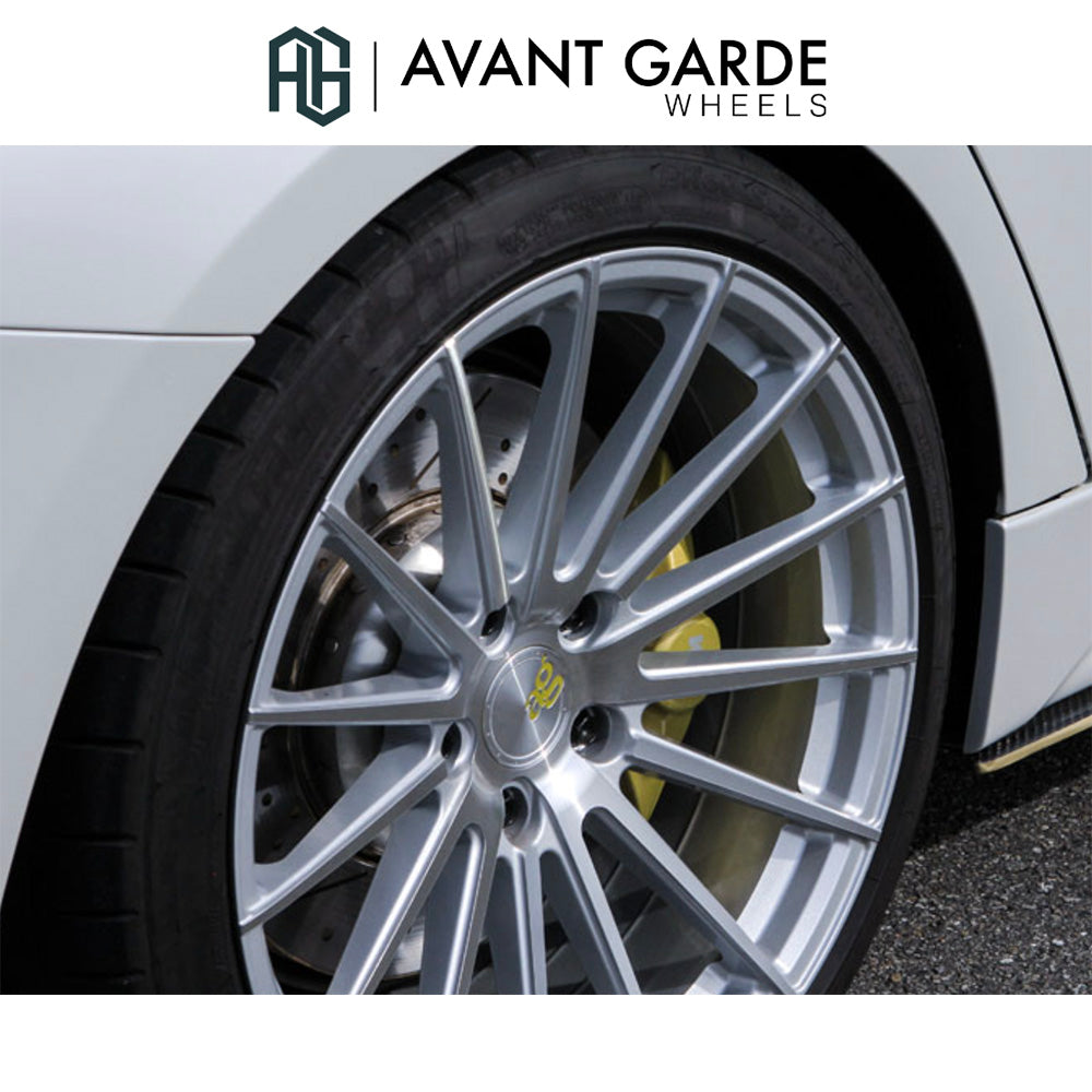 BMW 3シリーズ用 アバンギャルド M615 19x8.5J ET 35フロント 19x9.5J ET 45 リア シルバーマシン ホイール4本セット Avant Garde M615 Silver Machine Wheels for BMW 3 Series (送料無料)